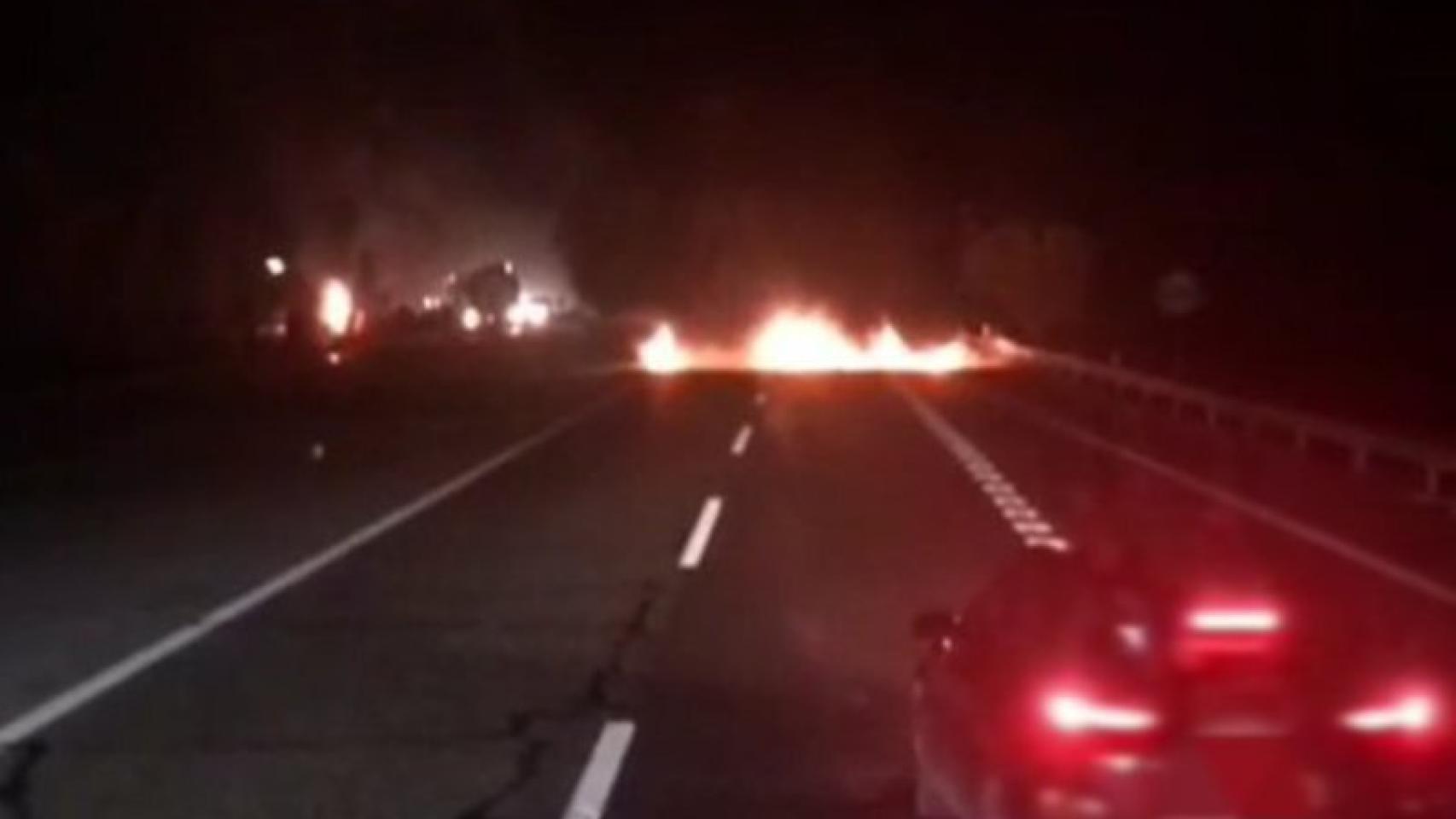 La A-2 a la altura de Alcoletge, en Lleida