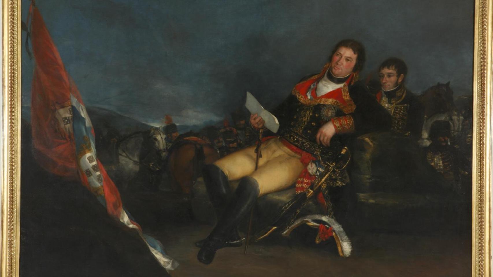 'Godoy como general', un lienzo pintado por goya Goya entre en 1801 para conmemorar la victoria en la Guerra de las Naranjas..