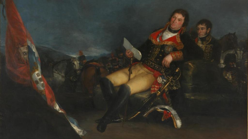 'Godoy como general', un lienzo pintado por goya Goya entre en 1801 para conmemorar la victoria en la Guerra de las Naranjas..