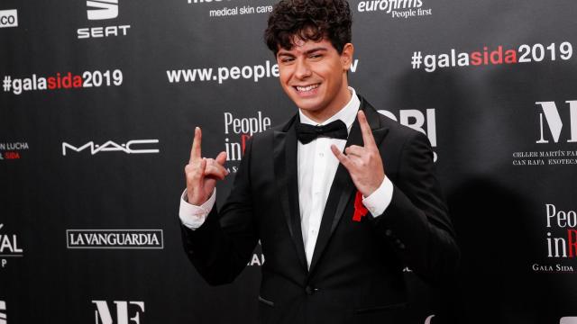 Alfred García en la gala 'People in Red'.