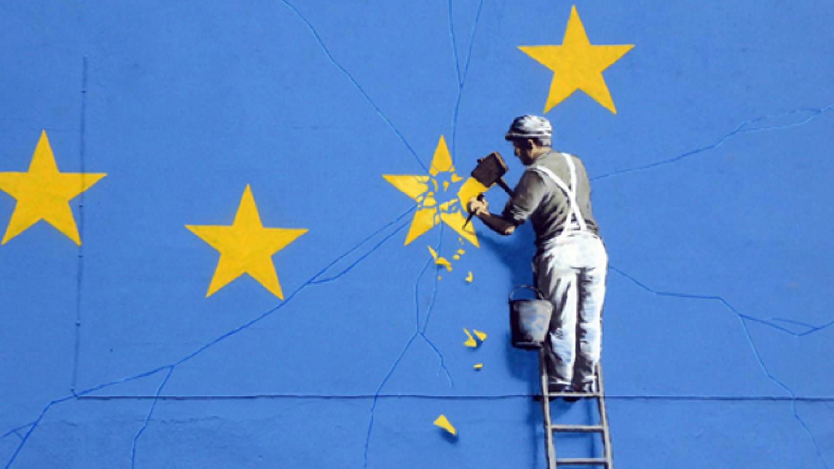 Pintada de Banksy en Dover en protesta contra el Brexit