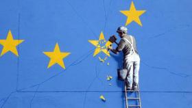 Pintada de Banksy en Dover en protesta contra el Brexit