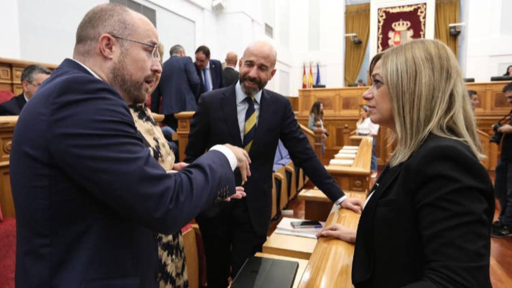 Los miembros de Cs en las Cortes regionales. Foto: Óscar Huertas