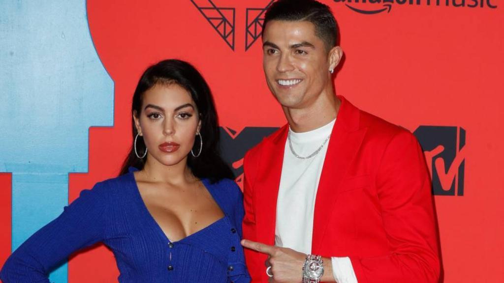 Cristiano Ronaldo y Georgina, durante su estancia en Sevilla.