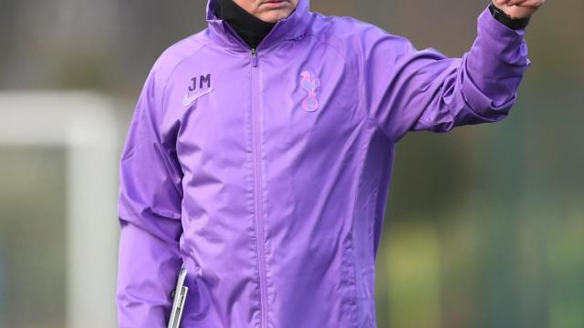 José Mourinho, en un entrenamiento del Tottenham