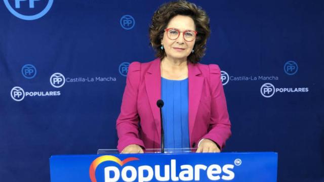 Carmen Riolobos, este miércoles durante una rueda de prensa