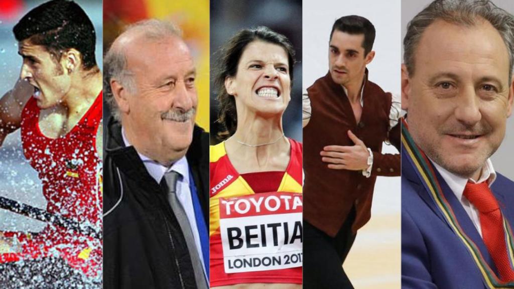 David Cal, Vicente del Bosque, Ruth Beitia, Javier Fernández y David Cacho serán reservistas de honor.