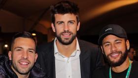 Neymar, Piqué y Jordi Alba