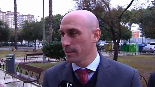 Luis Rubiales, en Málaga