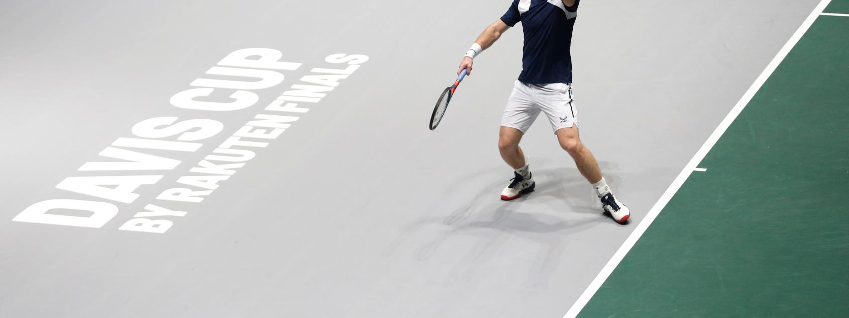 Andy Murray, durante un partido de la Copa Davis