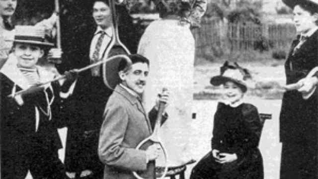 Marcel Proust, en una excursión, probablemente en 1920