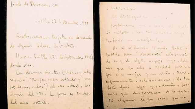 Cartas manuscritas por Cernuda