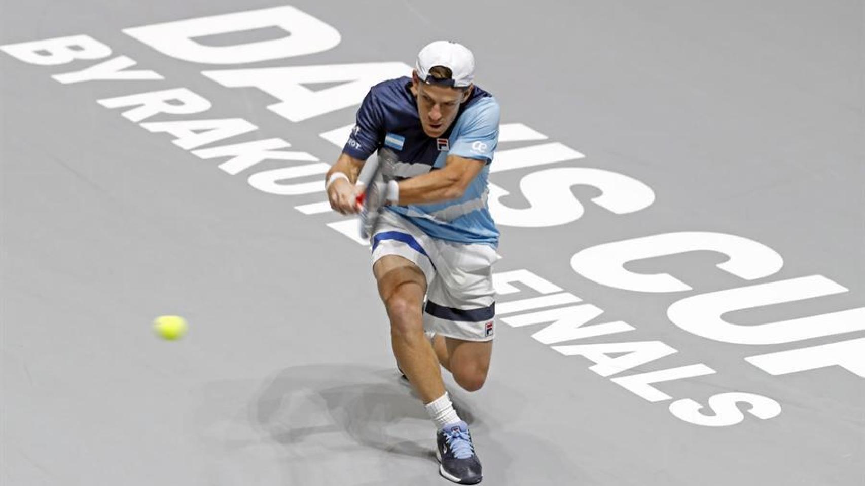 Schwartzman, durante una eliminatoria de Copa Davis en Madrid.