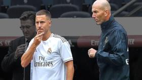 Zinedine Zidane y Eden Hazard