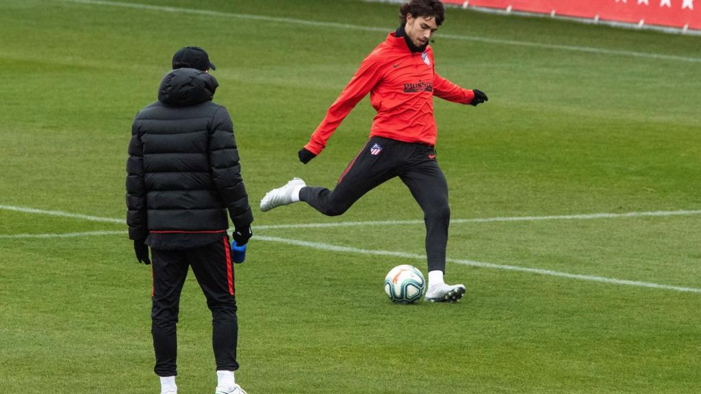 Joao Felix, en el último entrenamiento