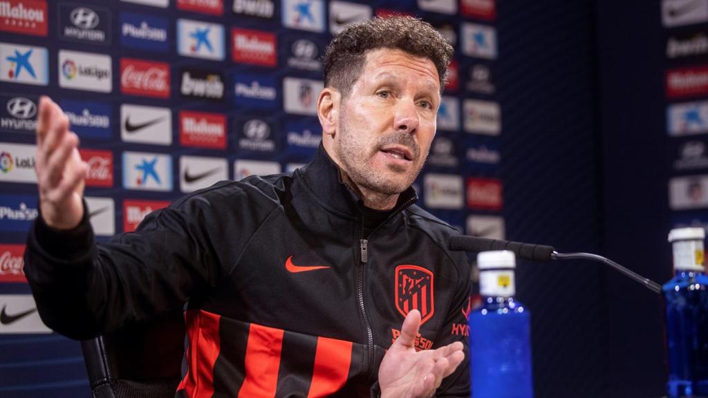 Simeone, en rueda de prensa