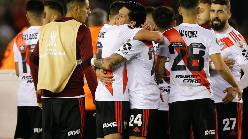 River Plate celebra la victoria frente a Boca en las semifinales