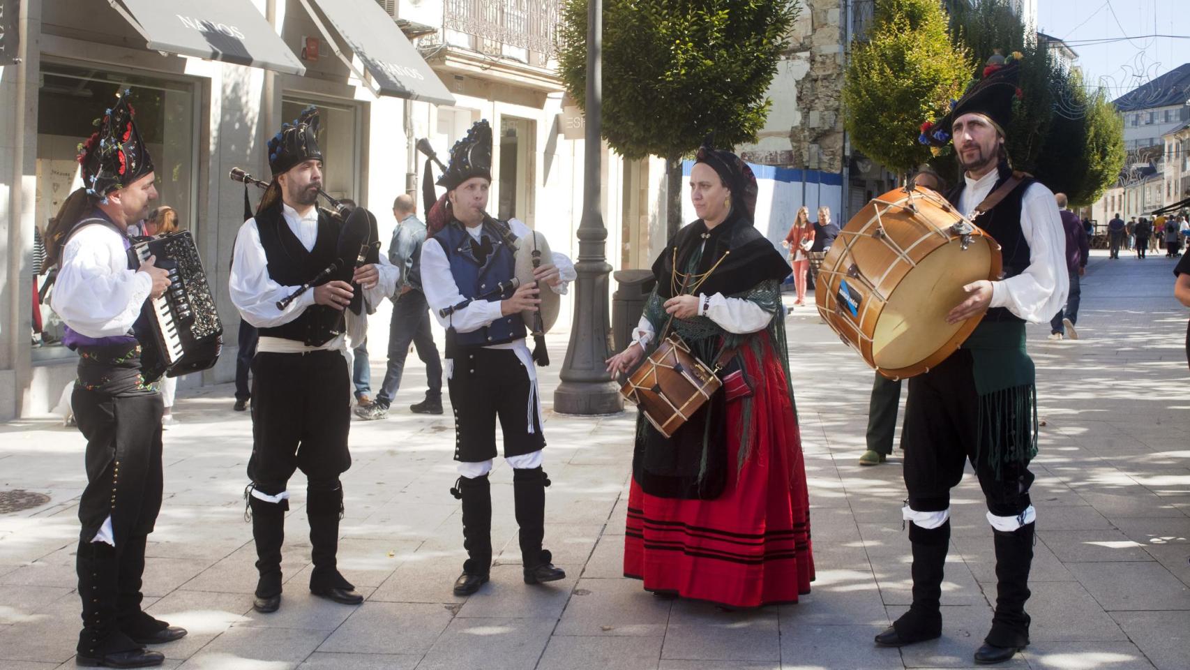 Gaiteiros en lugo