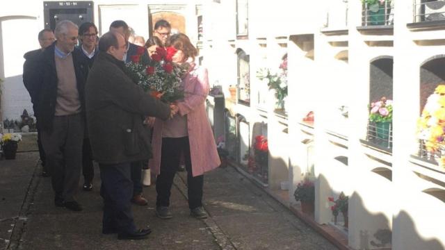 El secretario primero del PSC acude al homenaje a Ernest Lluch en Maià de Montcal (Girona)