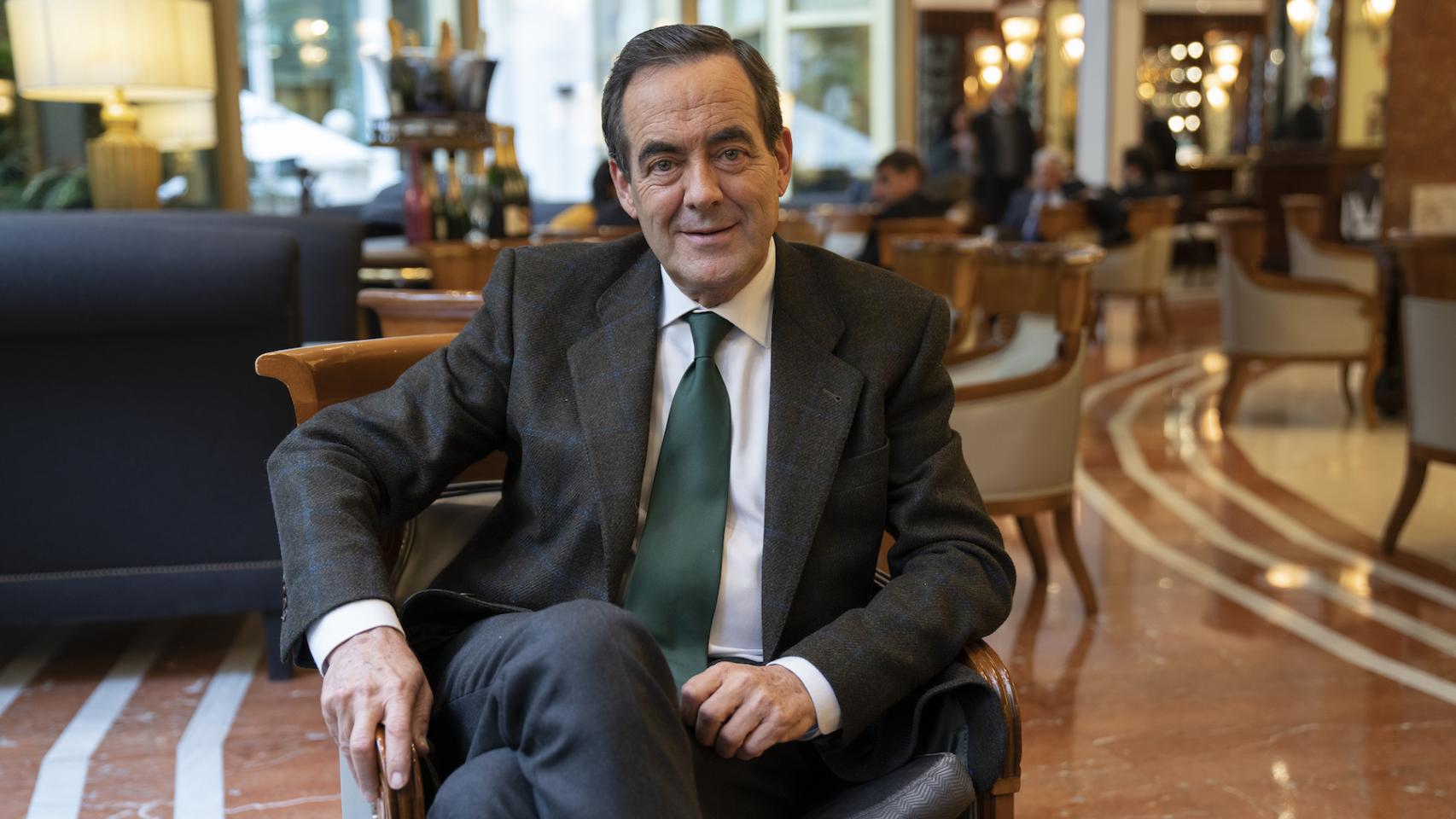 El exministro y expresidente del Congreso José Bono, esta semana en un hotel de Madrid.