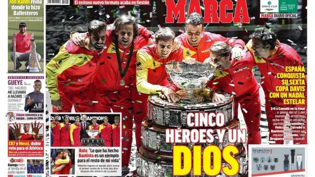 La portada del diario MARCA (25/11/2019)