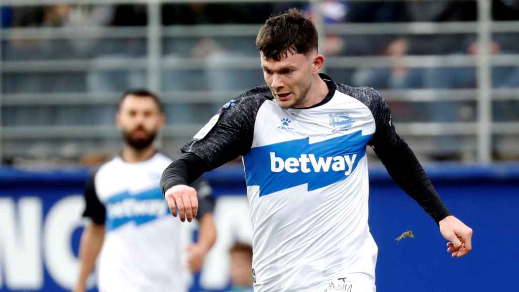 Oliver Burke, en el Eibar - Alavés