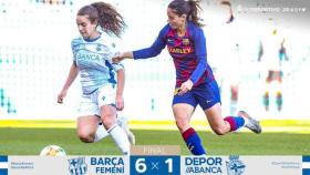 El Dépor femenino peleó contra un súper Barça que lidera la tabla (6-1)