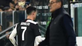 Cristiano Ronaldo y Sarri