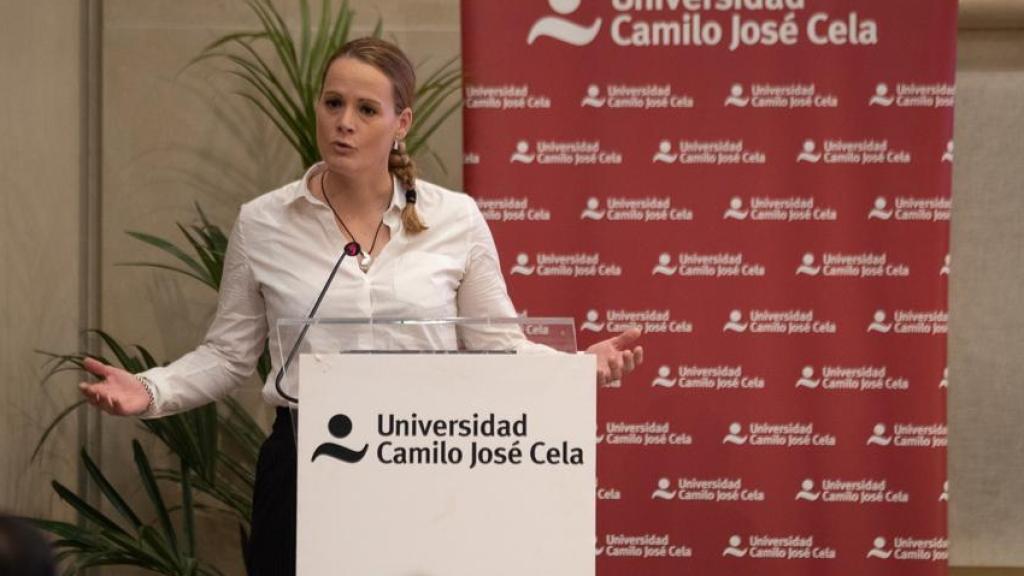 Zaida Cantera, en el acto celebrado en la UCJC.