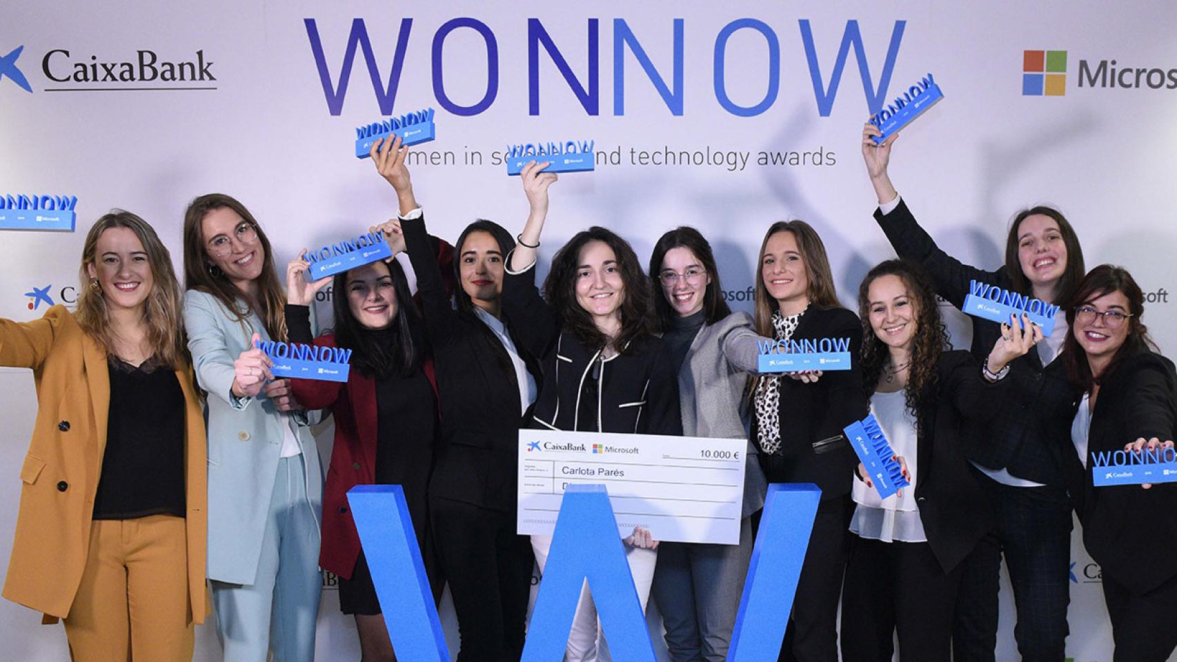 Las ganadoras de la segunda edición de los Premios WONNOW.