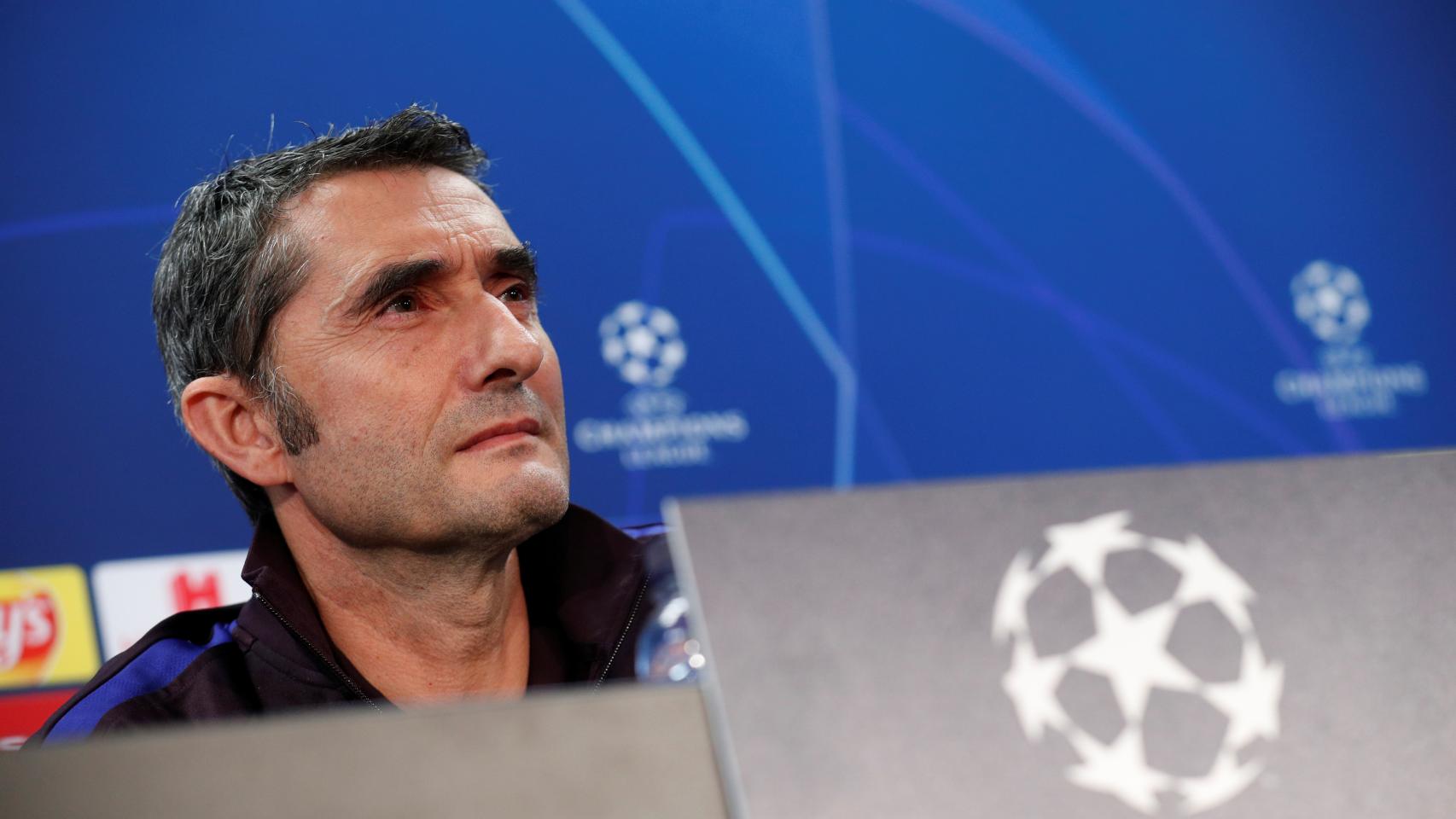 Ernesto Valverde, en rueda de prensa previa a la Champions League