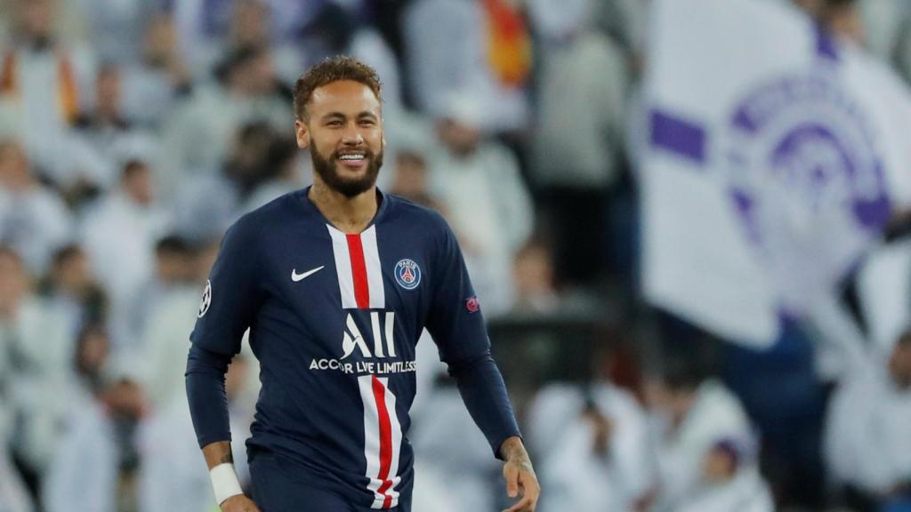 Neymar, en el Real Madrid - PSG de la Champions League