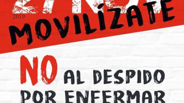 Cartel de las movilizaciones de este miércoles