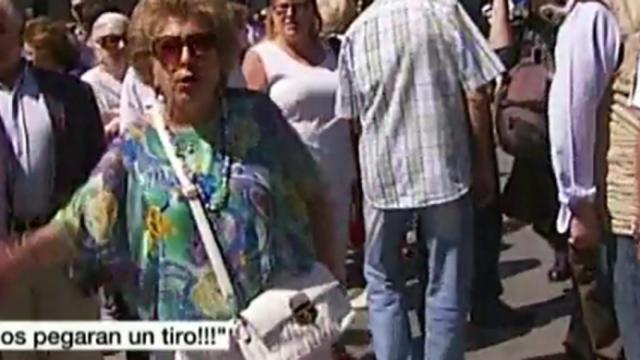 Un equipo de laSexta, amenazado durante la manifestación anti Podemos