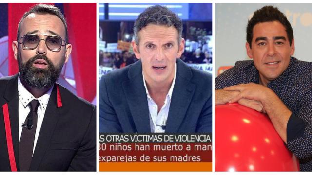 Los tres presentadores que reman en la tarde de Cuatro: Risto, Joaquín y Pablo.