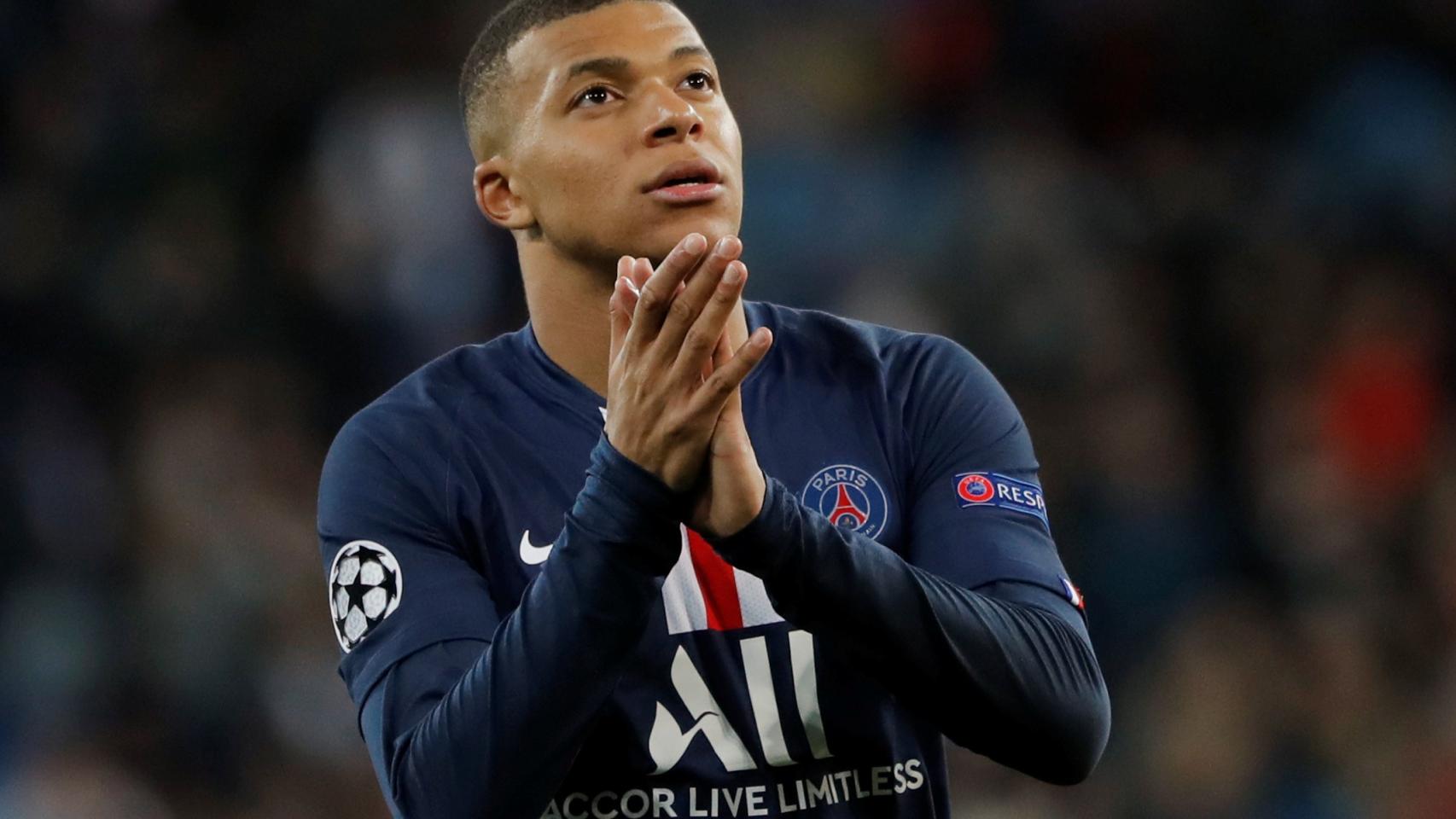 Kylian Mbappé, en el Santiago Bernabéu