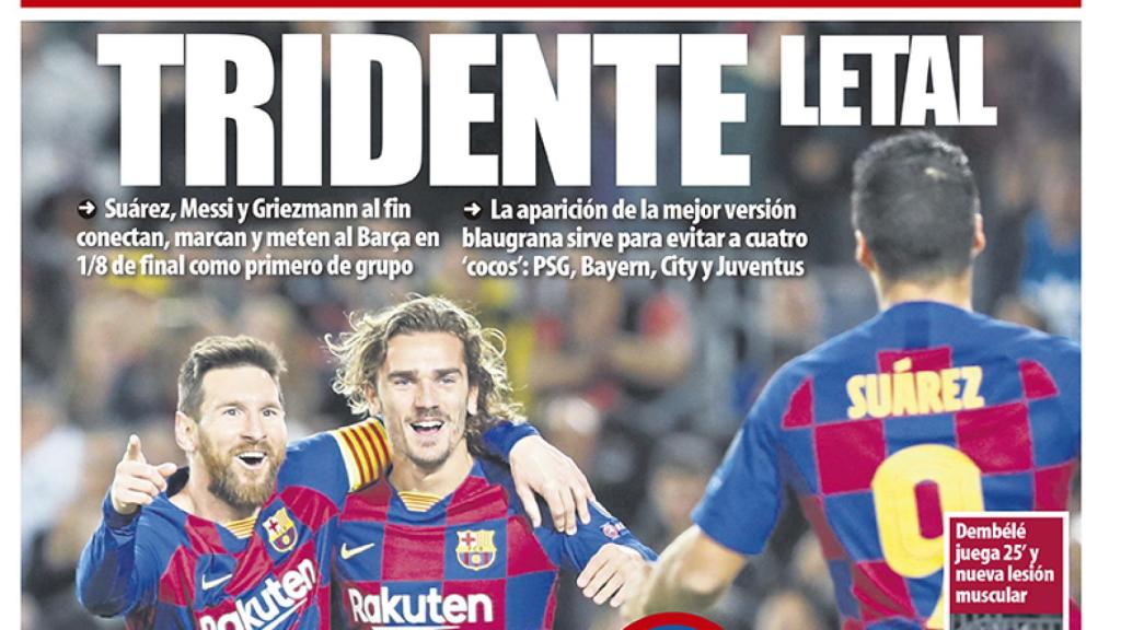 Portada Mundo Deportivo (28/11/19)