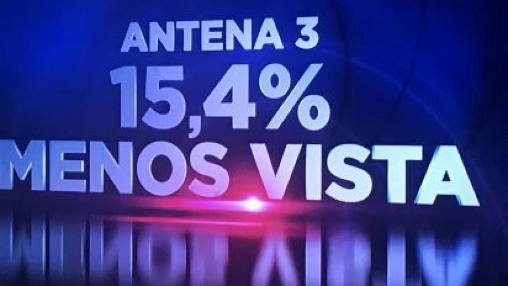 Las autopromociones criticando a Antena 3 tuvieron gran presencia.