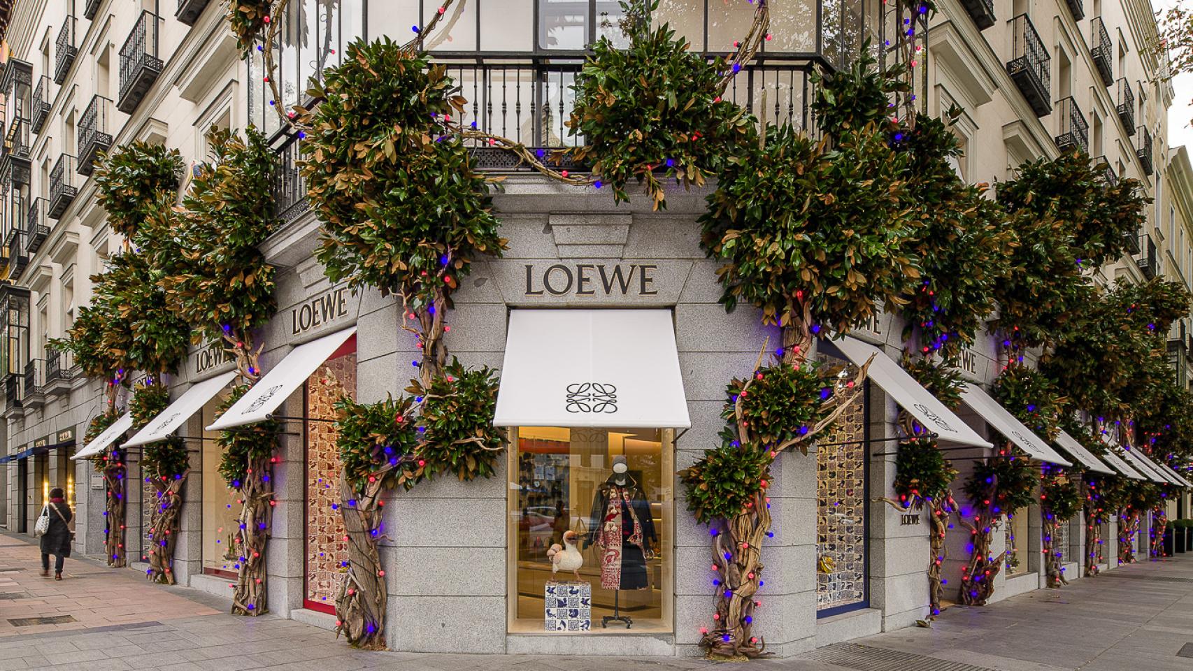 El escaparate de Serrano de la marca Loewe.