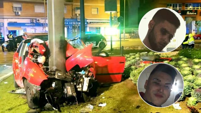 En la imagen superior, 'Perico', quien conducía en el accidente y abajo, 'Ferny', la víctima mortal.