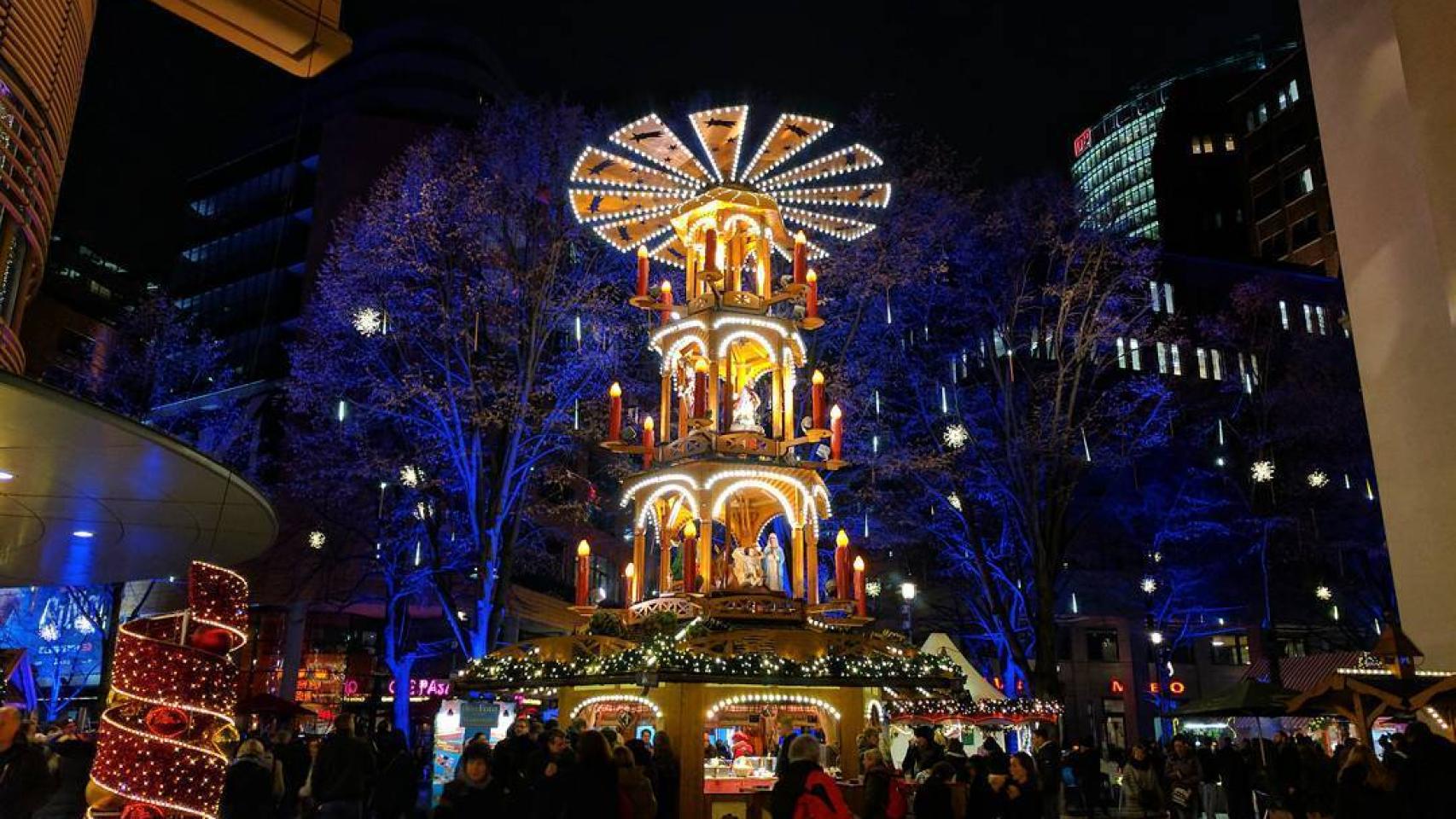 Mercadillo navideño en Berlín.