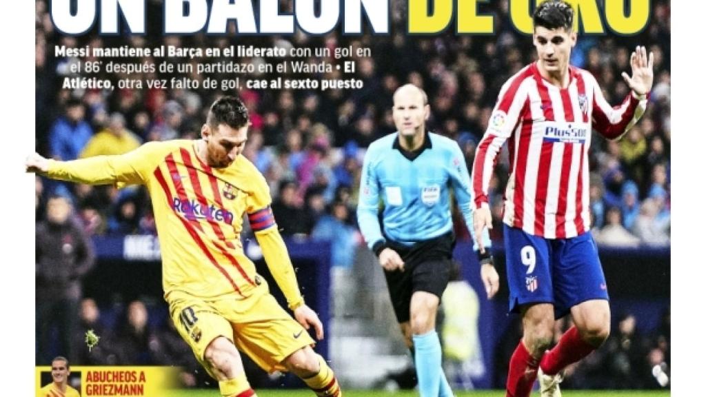 La portada del diario MARCA (02/12/2019)