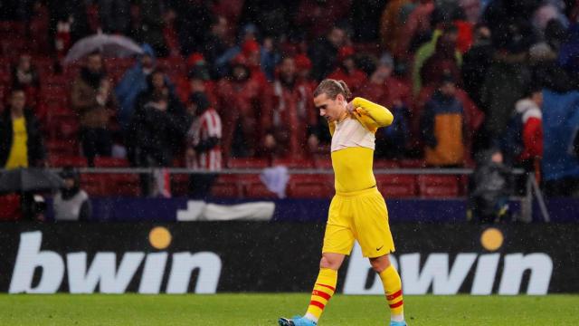 Griezmann en su regreso al Wanda Metropolitano