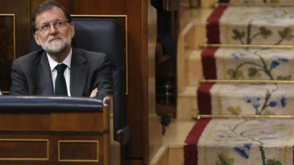 Mariano Rajoy durante la moción de censura.