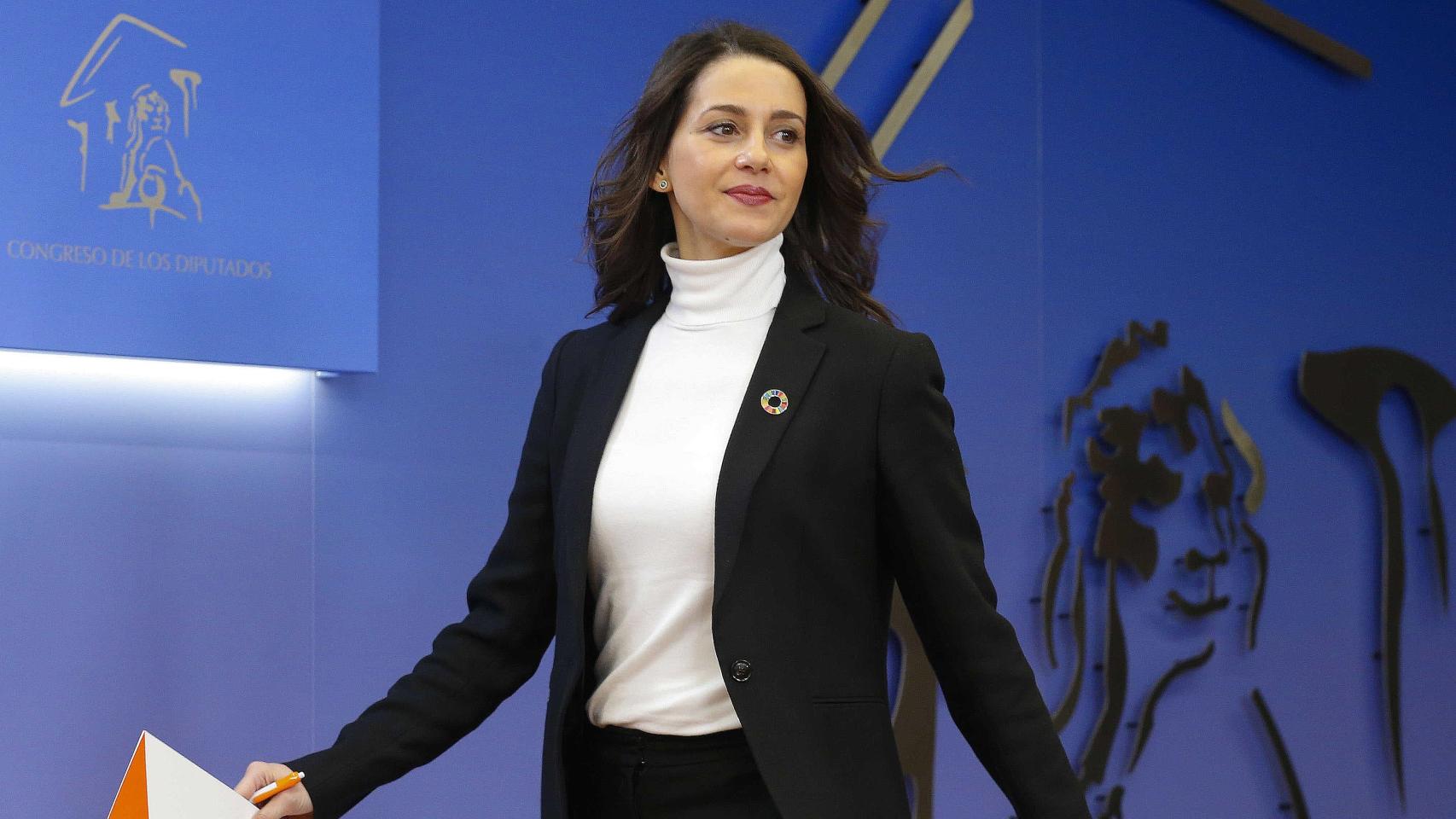 Inés Arrimadas, portavoz de Ciudadanos en el Congreso de los Diputados.