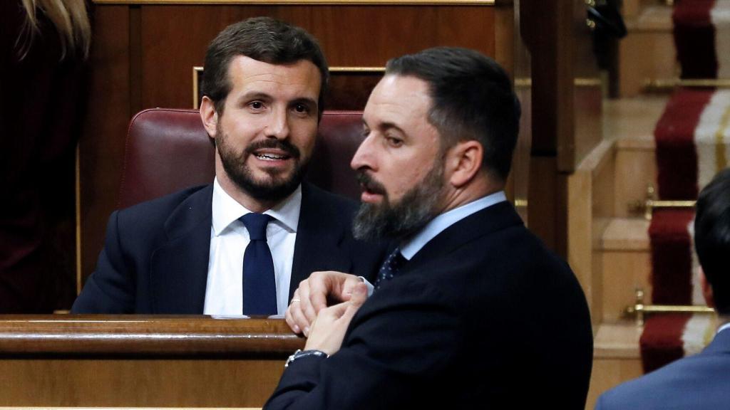 Casado y Abacal en el Congreso.