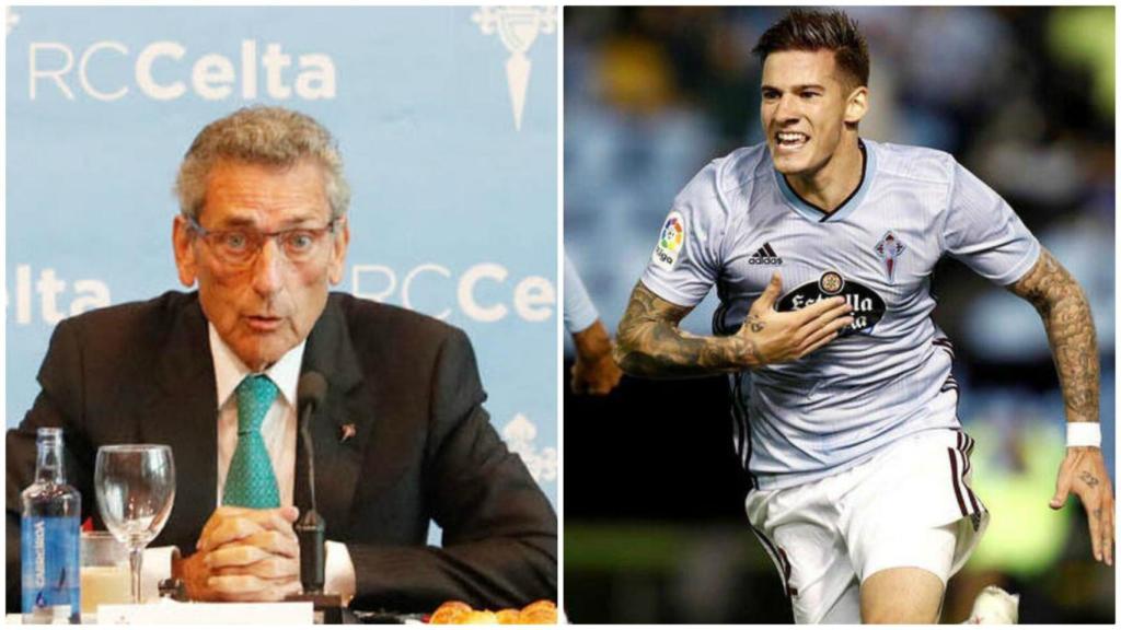 Carlos Mouriño y Santi Mina