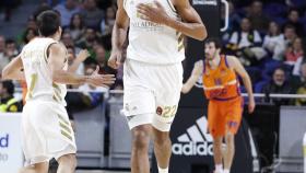 Tavares, en el encuentro de Euroliga entre Real Madrid y Valencia Basket