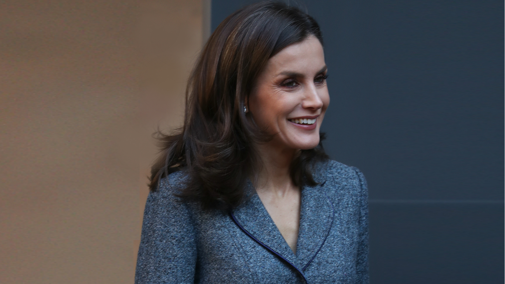 Letizia durante su visita a Granada.