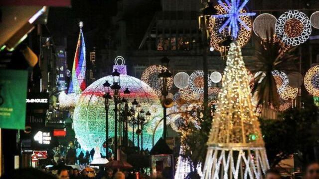 El alumbrado de Navidad de Vigo.